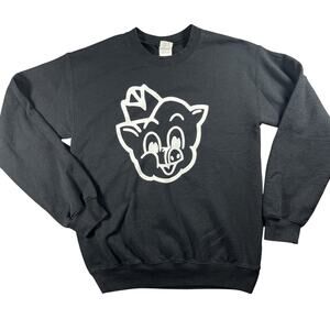 Piggly Wiggly Sweatshirt Pullover Small BLK Crewneck Retro Nostalgic Advertising
